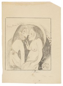 Parau Hina Tefatou (Kuun jumalattaren ja Maan jumalan väliset sanat) tekijältä Paul Gauguin