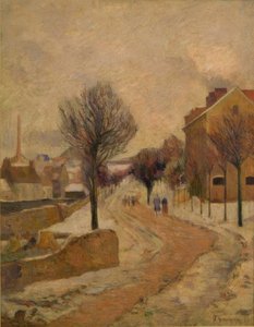 Pariser Vorort im Schnee tekijältä Paul Gauguin