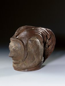 Groteskin pään muotoinen ruukku, n. 1895 tekijältä Paul Gauguin