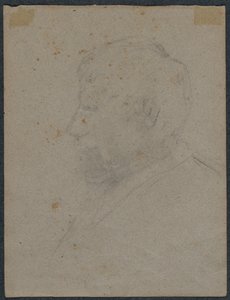 Miehen rintakuva (käänteinen) tekijältä Paul Gauguin