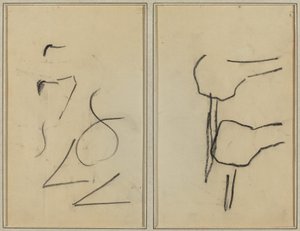 Scribbles; Kaksi muotoa [käänteinen] tekijältä Paul Gauguin