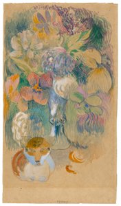 Asetelma kissan kanssa tekijältä Paul Gauguin