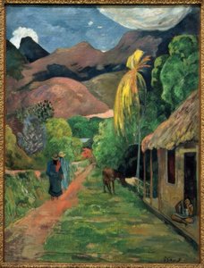 Straße ins Gebirge tekijältä Paul Gauguin