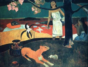 Tahiti: Tahitian Pastoral, Paul Gauguin (1893) tekijältä Paul Gauguin