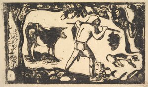 Tahitilaiset kantavat banaaneja, 1898-99. tekijältä Paul Gauguin