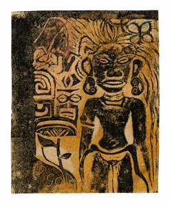 Tahitian Idol - jumalatar Hina tekijältä Paul Gauguin