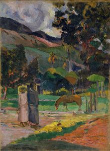 Tahitin maisema tekijältä Paul Gauguin