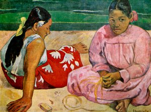 Tahitilaiset naiset rannalla, 1891 1939. tekijältä Paul Gauguin