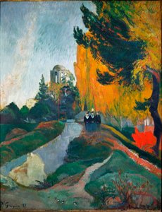 Alyscamps, yksityiskohta (Öljy kankaalle tekijältä Paul Gauguin