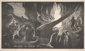 Paholainen puhuu, 1893-94. tekijältä Paul Gauguin
