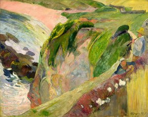 Flageolet-soitin kalliolla tekijältä Paul Gauguin