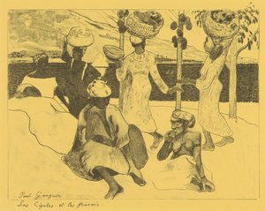 Heinäsirkat ja muurahaiset: Matkamuisto Martiniquesta, Volpini-sarjasta: Dessins l..., 1889. tekijältä Paul Gauguin