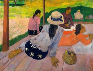 Siesta, n. 1892-94. tekijältä Paul Gauguin