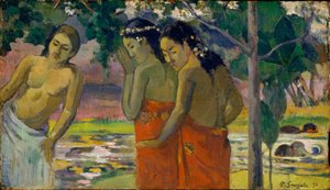 Kolme tahitilaista naista, 1896 tekijältä Paul Gauguin