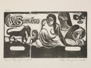 Otsikko "Hymylle (Smile Title)" tekijältä Paul Gauguin