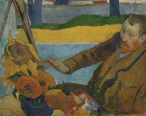 Vincent van Gogh maalaa auringonkukkia tekijältä Paul Gauguin