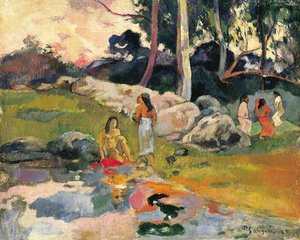 Naiset joen varrella tekijältä Paul Gauguin
