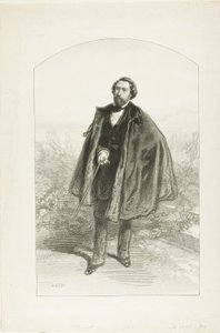 Alfred de Musset tekijältä Paul Gavarni