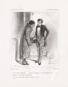 Pariisilainen hölynpöly: Ah! Monsieur Radiguet, 1847. tekijältä Paul Gavarni