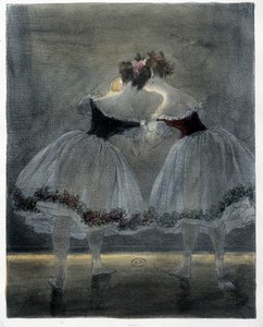 Gavarnin tanssijat - 1800-luku tekijältä Paul Gavarni