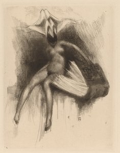 Ex Libris C. Patel tekijältä Paul Gavarni