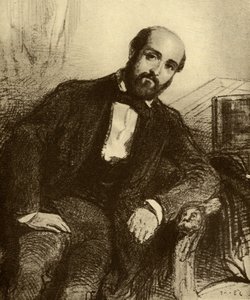 Henry Murger (1822-61) tekijältä Paul Gavarni