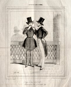 Nuoren miehen elämä, 1842. tekijältä Paul Gavarni