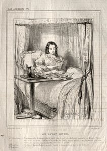 Näyttelijät: Pienessä auringonnousussa..., 1843. tekijältä Paul Gavarni