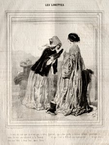 The Lorettes, 1842. tekijältä Paul Gavarni