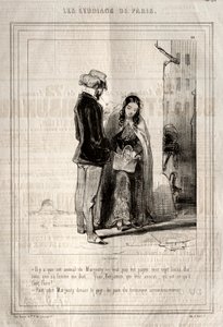 Pariisin opiskelijat, 1842. tekijältä Paul Gavarni