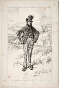 Physionomies Parisiennes: maanantai, 1857-58. tekijältä Paul Gavarni