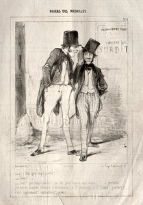 Mitalien kääntöpuoli, 1842. tekijältä Paul Gavarni