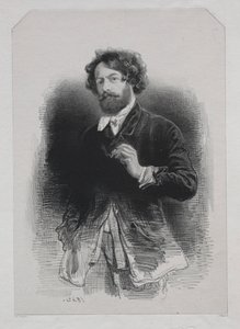 Omakuva, 1842. tekijältä Paul Gavarni