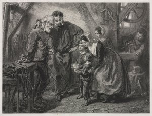 Työmiesten syntymäpäivä. tekijältä Paul Gavarni