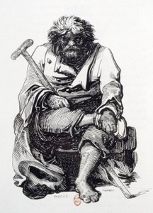 Kerjäläinen tekijältä Paul Gavarni
