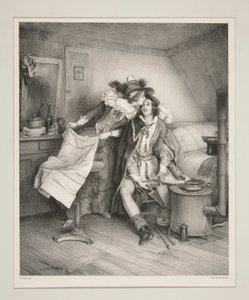 Karnevaaliillallinen, - Illallinen NAAMERIKIRJAN JÄLKEEN. tekijältä Paul Gavarni