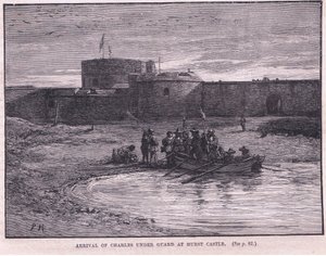 Kaarle I saapui vartioituna Hurstin linnaan 1648 jKr tekijältä Paul Hardy