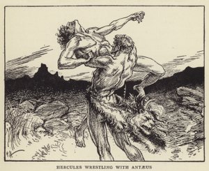 Hercules paini Antaeuksen kanssa tekijältä Paul Hardy