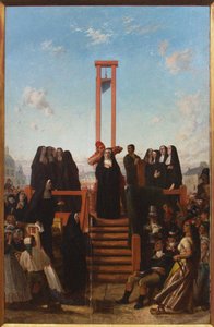 Giljotiini. Compiègnen karmeliitit, 1800-luvun ensimmäinen puolisko.