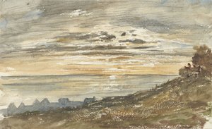 Auringonlasku Trouvillessa
