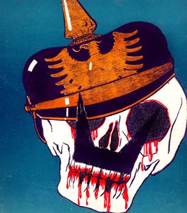Keisari Wilhelmin karikatyyri, 13. huhtikuuta 1916 tekijältä Paul Iribe