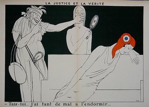 Oikeudenmukaisuus, joka tukkii totuuden, jotta Marianne voi nukkua. tekijältä Paul Iribe