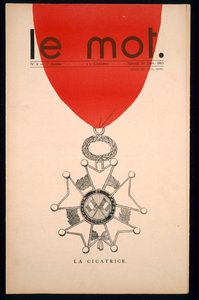 La cicatrice, Le Mot -lehden etukansi, lauantai 30. tammikuuta 1915. tekijältä Paul Iribe
