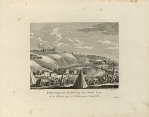Lyonin kaupungin piiritys ja valloitus: 9. lokakuuta 1793, 1816-1818. tekijältä Paul Jacob Laminit