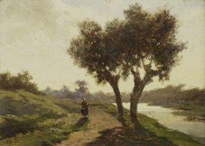 Maisema kahdella puulla
