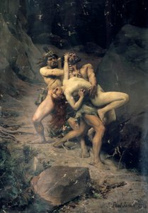 Raiskaus kivikaudella, 1888 tekijältä Paul Joseph Jamin