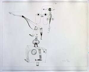 Tasapainon omituisuus (piirustus, 1900-luku) tekijältä Paul Klee