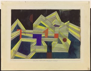 Arkkitehtuuri, läpinäkyvä-rakenteellinen tekijältä Paul Klee