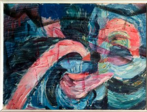 Saapuminen puron rannoille ja sillan rakentaminen - Maalaus tekijältä Paul Klee