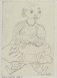 Lapsi lelun kanssa tekijältä Paul Klee